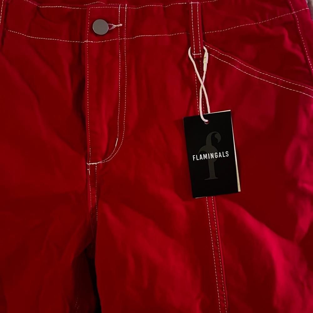 🎈Flamingals Red Wide Leg Pants - Picture 11 of 15